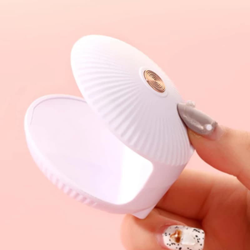 Mini lampa UV Aorlis AO-78040, 5 LED-uri, 6W, actionare pe unghie, roz — 3