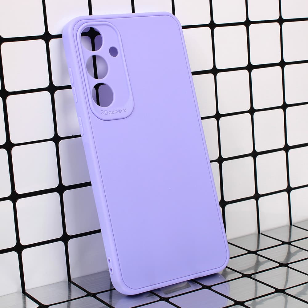 Husa Samsung Galaxy A55, Matt TPU My Choice, silicon moale, mov lila