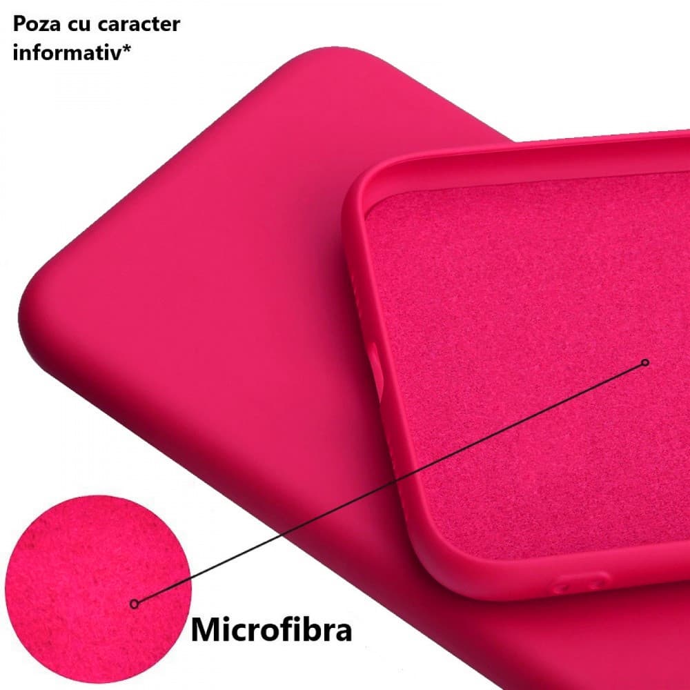 Husa Samsung Galaxy A23 5G, Luxury Silicone, catifea in interior, protectie camere, roz ciclam — 2