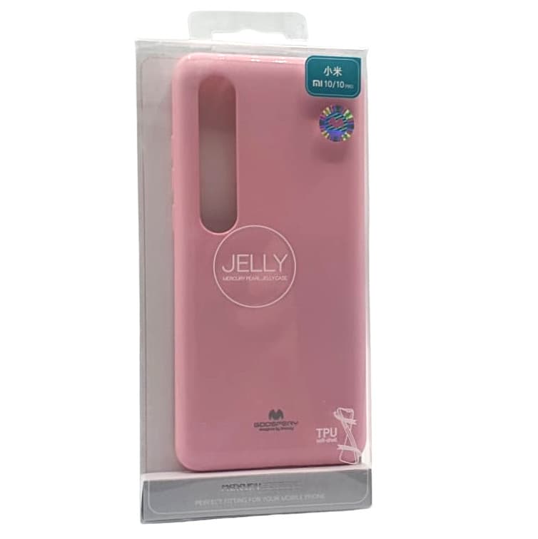 Husa de protectie Mercury Goospery pentru Xiaomi Mi 10/Mi 10 Pro, jelly case, roz pal — 3