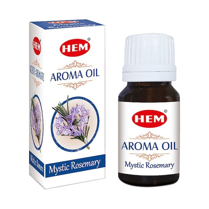 Ulei esential pentru aromaterapie Hem Mystic Rosemary, aroma rozmarin, 10 ml, cu picurator