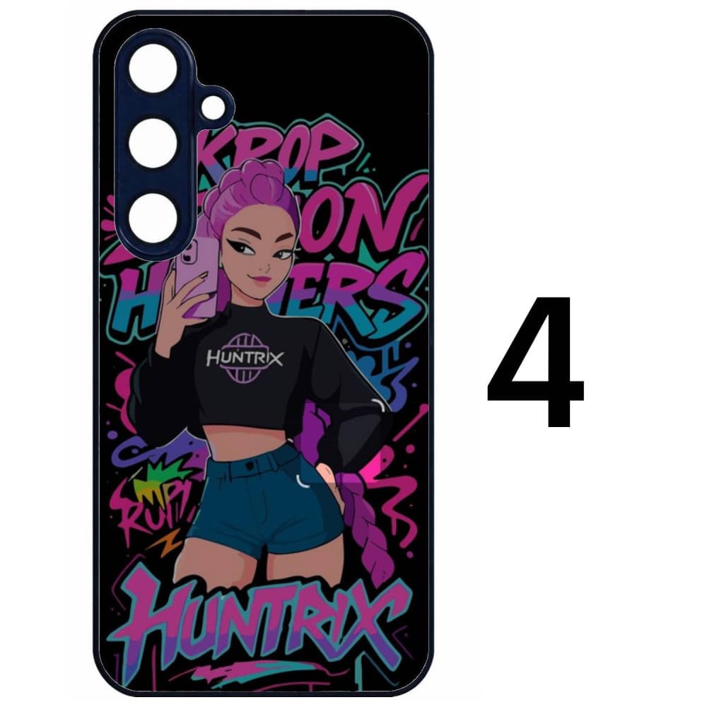 Husa protectie Samsung Galaxy A03s / A02s, Colorful Aluminium TPU, KPop Demon Hunters, diverse modele — 5