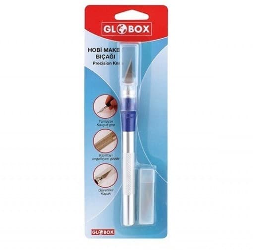 Cutter CNX YDL-1001/I0022, precizie, blister, 12 lame de rezerva incluse — 2