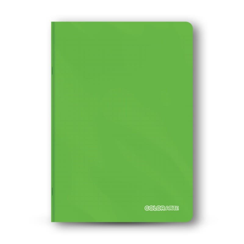Caiet scolar A4 Colorarte, 60 file, matematica, coperta plastic verde, 70g/mp