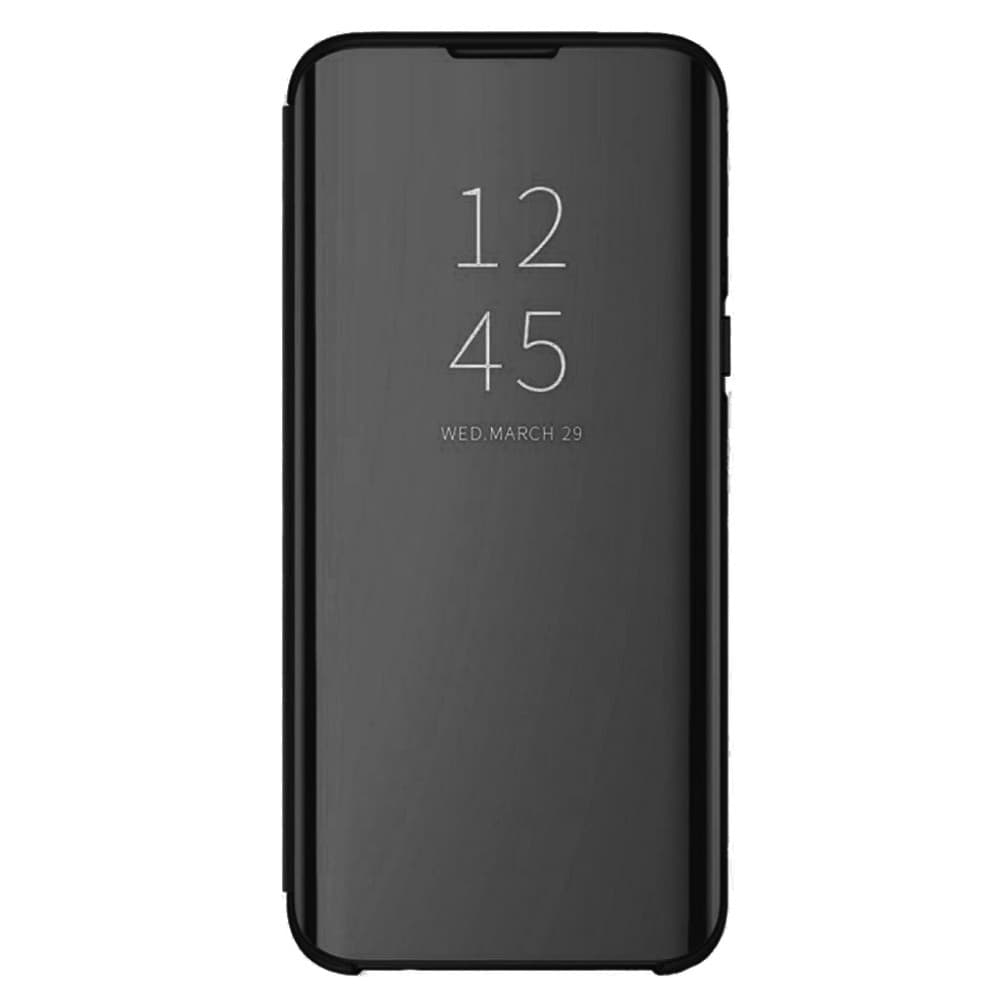 Husa Samsung Galaxy J4 Plus, Mirror Clear View, neagra