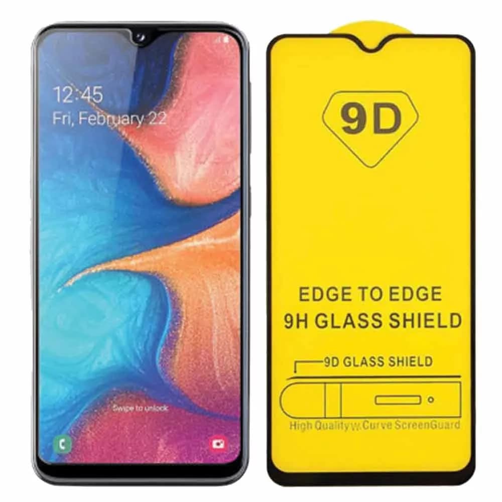 Folie de sticla Full Glue pentru Samsung Galaxy A40, margini negre — 2