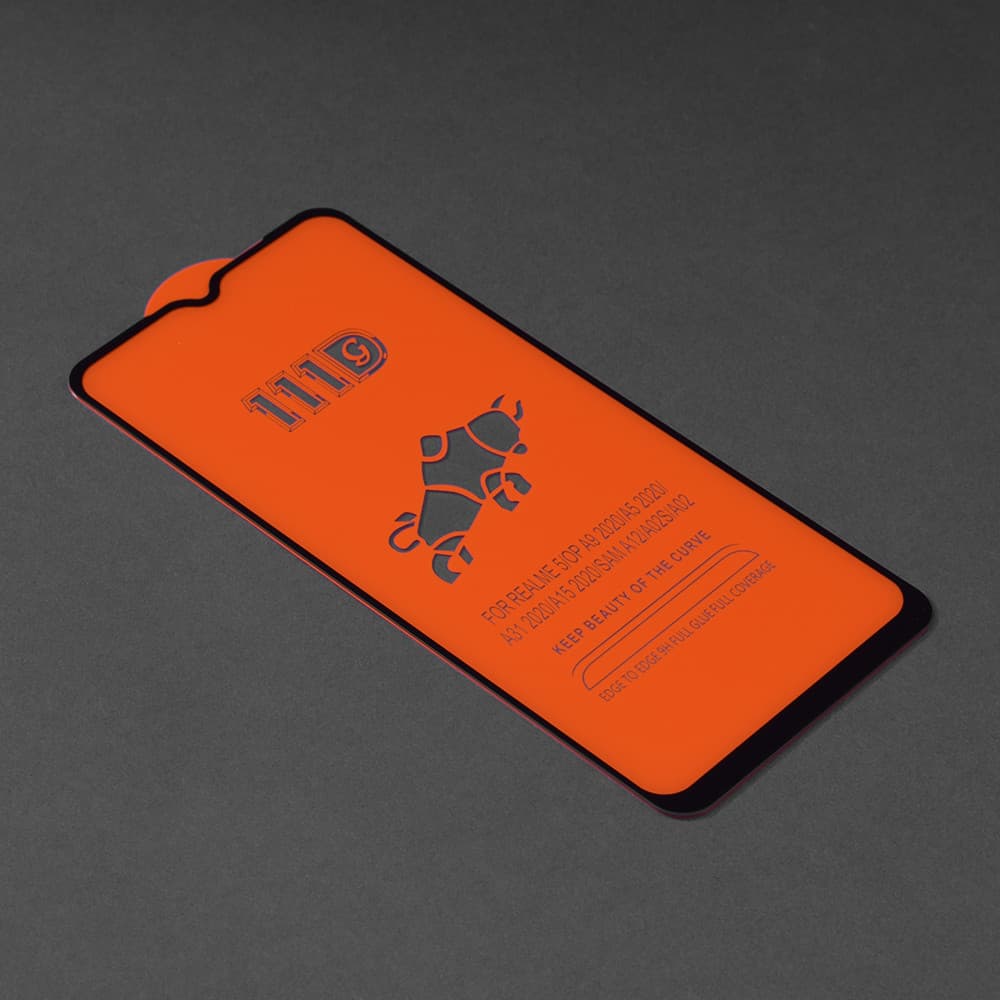 Folie de sticla Samsung Galaxy A03s / A02s, Full Glue 111D, margini negre — 4