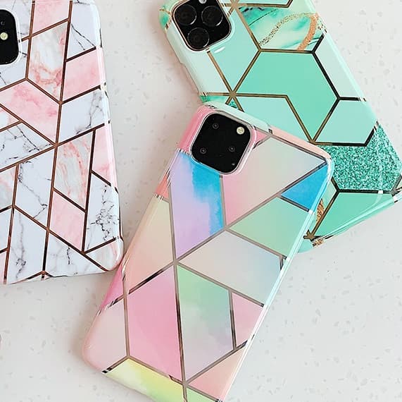 Husa protectie Geometric Marble pentru Apple iPhone 12 Pro, model 2 — 2