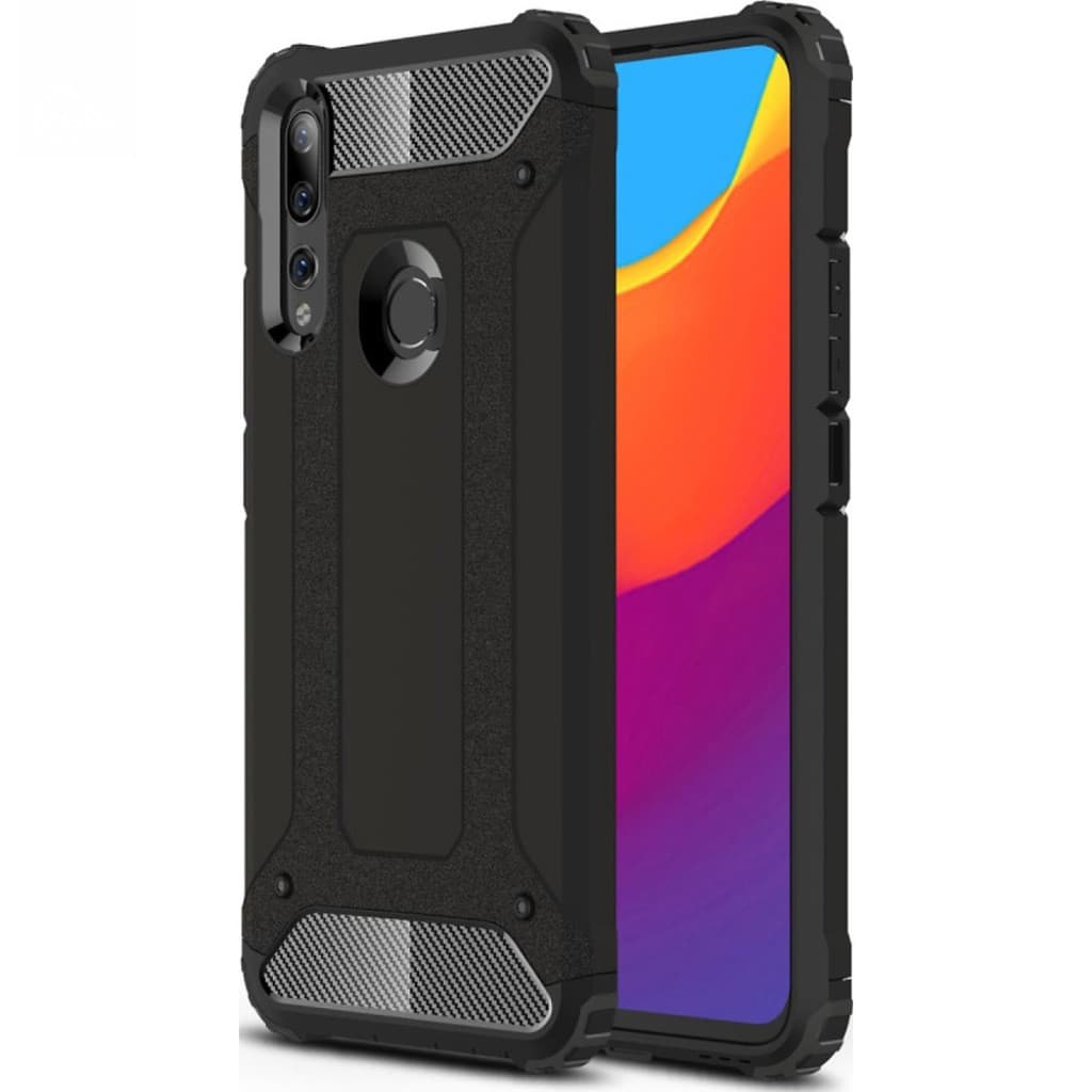 Husa protectie Huawei P Smart Z, Armor Case, hibrid (TPU + Plastic), neagra