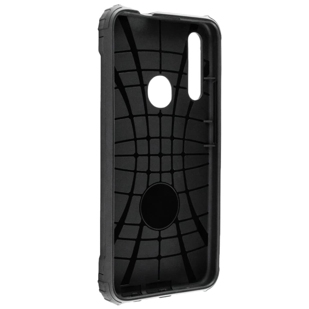 Husa protectie Huawei P Smart Z, Armor Case, hibrid (TPU + Plastic), neagra — 2