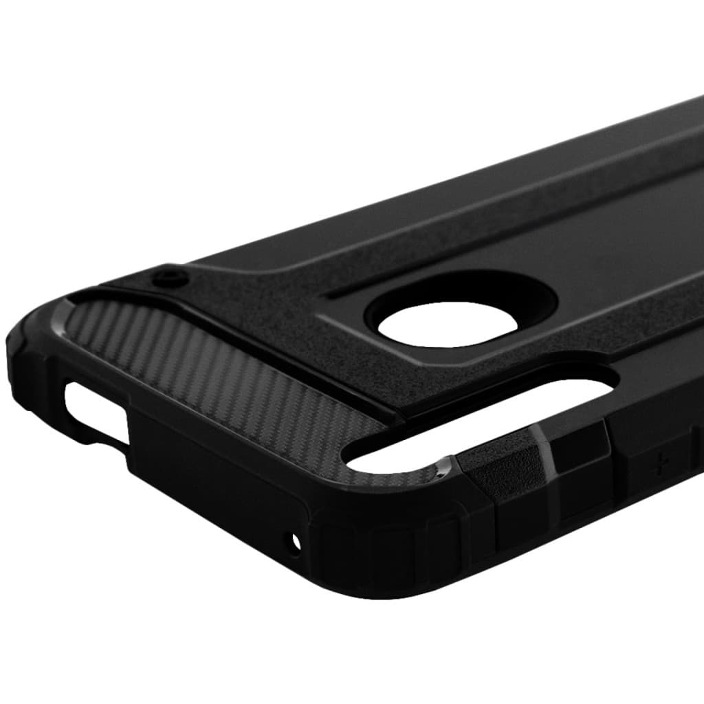 Husa protectie Huawei P Smart Z, Armor Case, hibrid (TPU + Plastic), neagra — 3