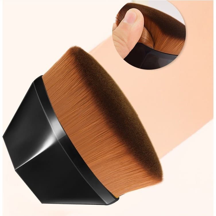 Pensula kabuki plata pentru fond de ten, neagra — 4