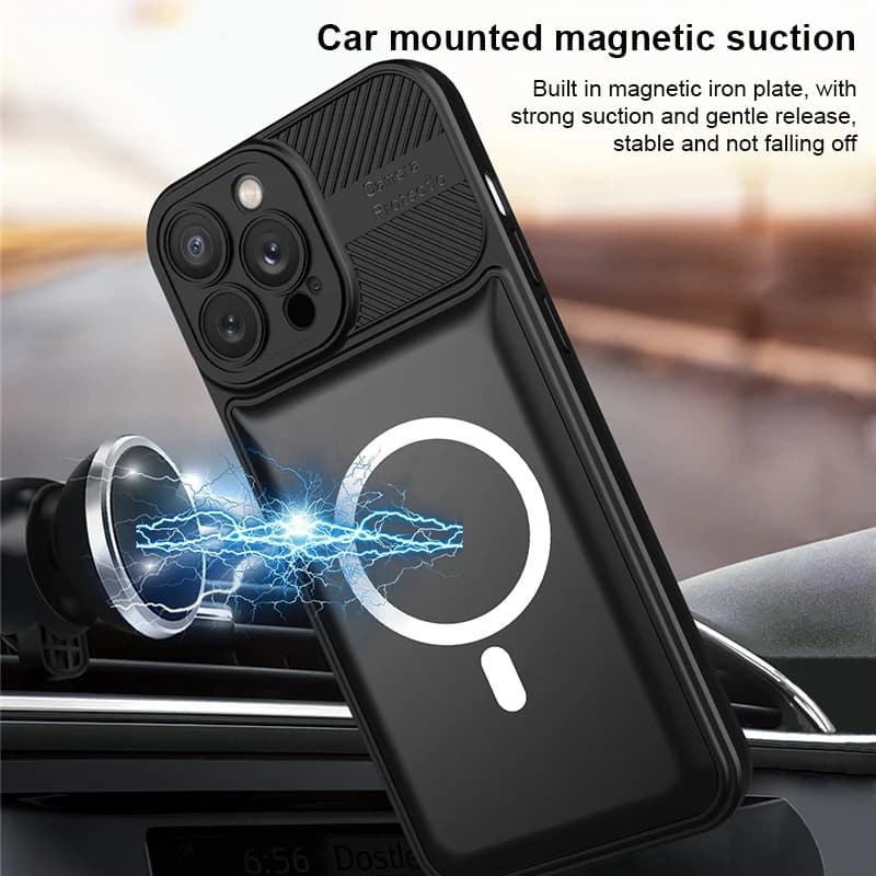 Husa Samsung Galaxy A14 4G/5G, Urban Series, prindere suport auto magnetic, antisoc, verde deschis — 4