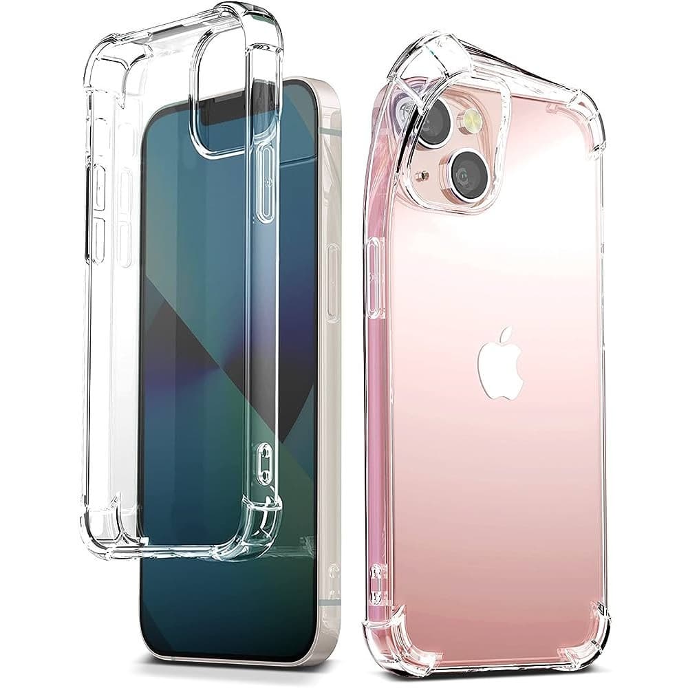 Husa Apple iPhone 15, TPU transparent, intarituri in colturi, grosime 1,5 mm — 2
