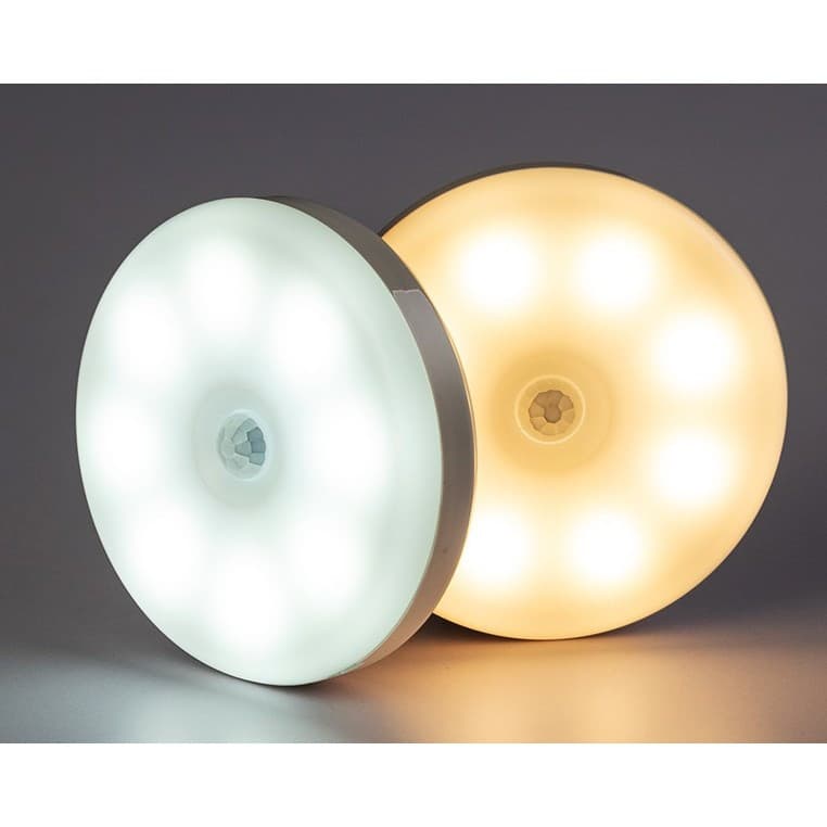 Lampa LED, cu senzor de miscare, Lumina alb cald si rece, Incarcare USB, 8.5 x 2.3 cm — 2