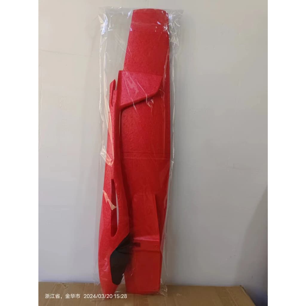 Avion planor din polistiren, dimensiune XXL (84 cm), rosu — 3