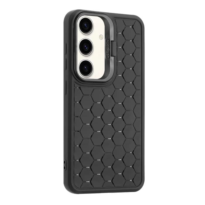 Husa Samsung Galaxy S24+ (S24 Plus), HoneyComb Bracket, functie stand, neagra — 5