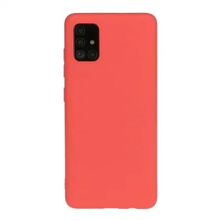 Set folie si husa Samsung Galaxy S20 FE, sticla transparenta si Matt TPU, rosie — 3