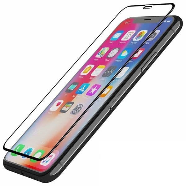 Folie de sticla Apple iPhone 11 Pro / iPhone XS / iPhone X, Full Glue 111D, margini negre — 3