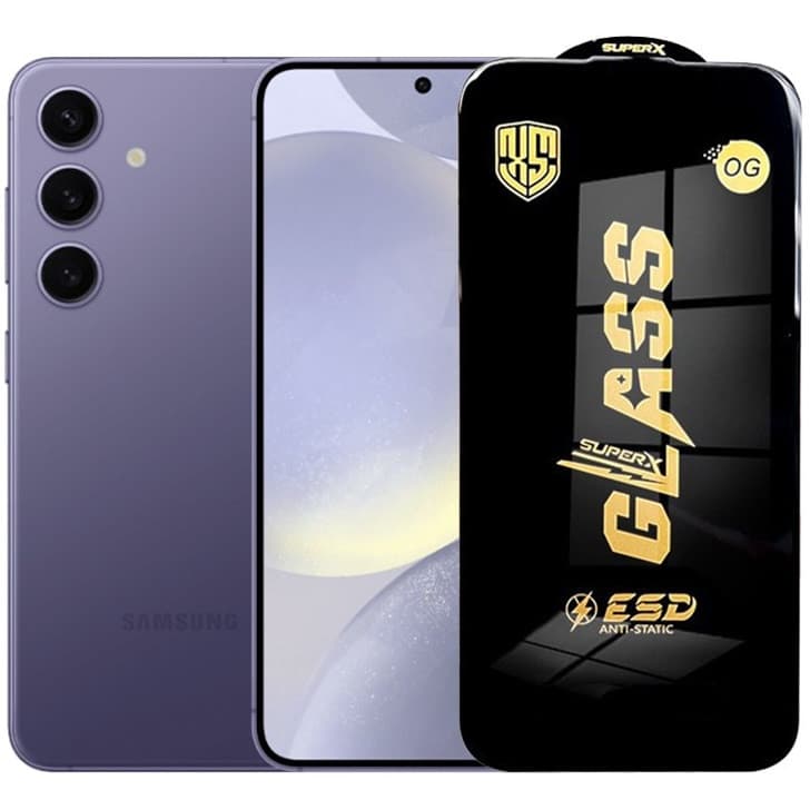 Folie sticla Samsung Galaxy S24, OG Antistatic Glass ESD, margini negre