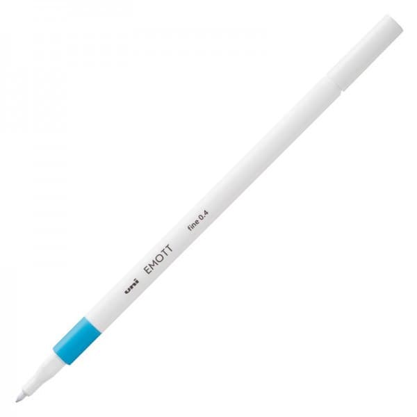 Fineliner UNI EMOTT PEM-SY, 0.4mm albastru deschis