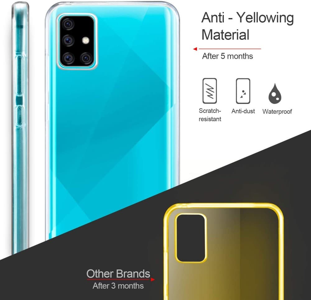 Husa protectie Samsung Galaxy A71 (fata + spate) Fully PC & PET 360°, transparenta — 6