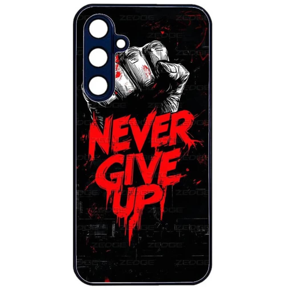Husa Samsung Galaxy S24 Plus, Colorful Aluminium TPU, mesaj Never Give Up