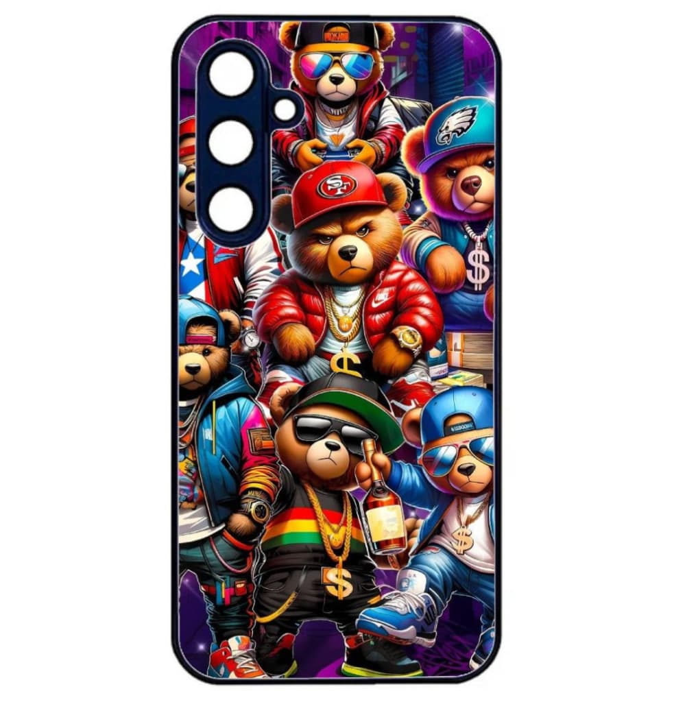 Husa Samsung Galaxy S23, Colorful Aluminium TPU, design Ape and Bear