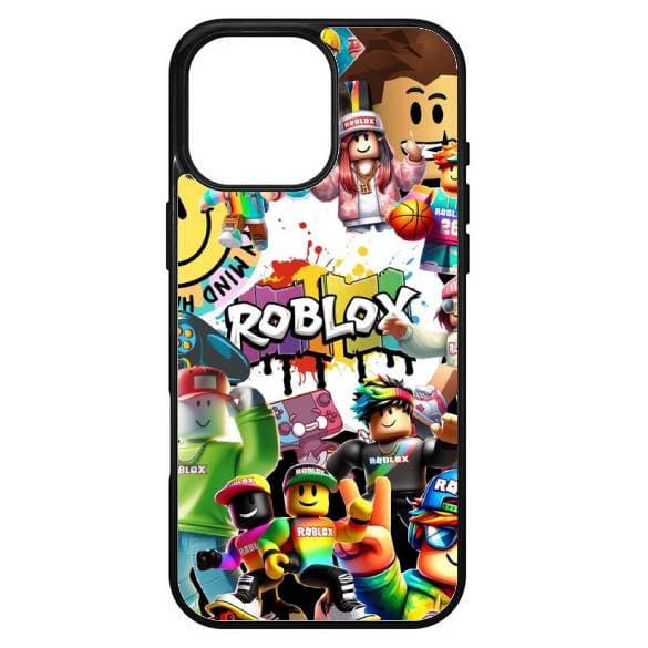 Husa protectie Apple iPhone 16 Pro, Colorful Aluminium TPU, design Roblox 1