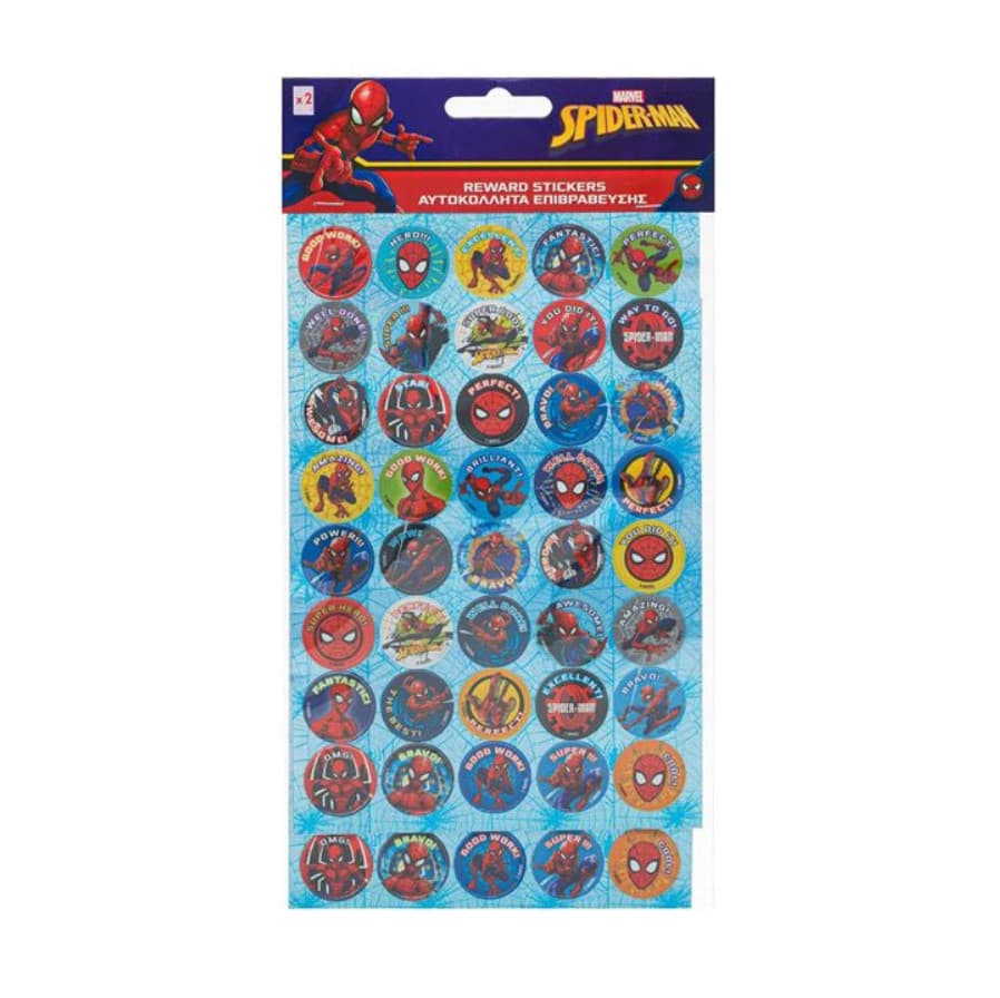 Etichete autoadezive Spiderman, rotunde, 80 buc — 2