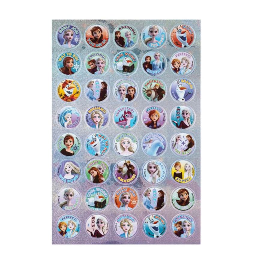 Etichete autoadezive Frozen 2, rotunde, 80 buc — 2