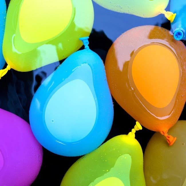 Baloane colorate pentru apa, cu sticla roz pulverizator sirena, 300 buc — 2
