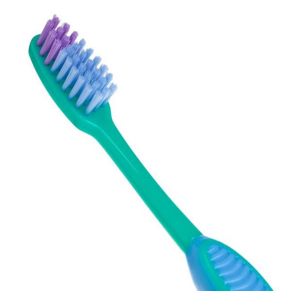 Periuta de dinti pentru copii, Junior, cu ventuza, extra soft, albastru/verde — 2