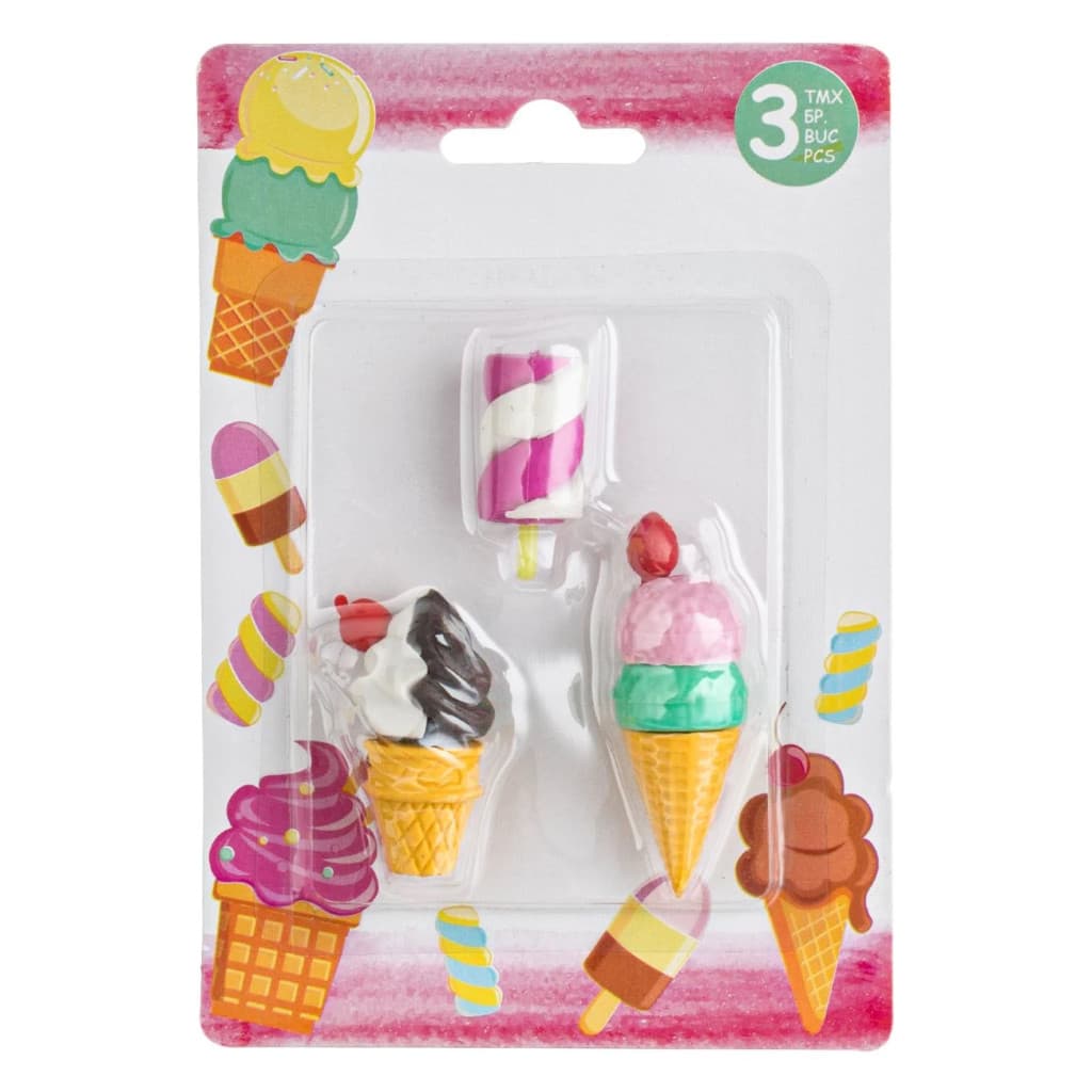 Set radiere 3D, model inghetata & marshmallow, 3 bucati — 2
