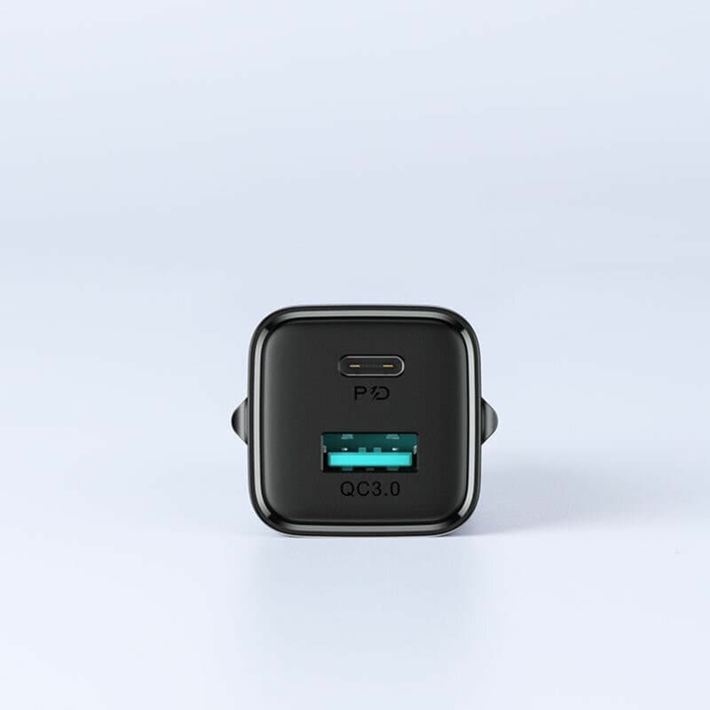 Incarcator casa Joyroom L-QP207, 20W, 1 x USB-C, 1 x USB-A, PD, QC 3.0, negru — 7
