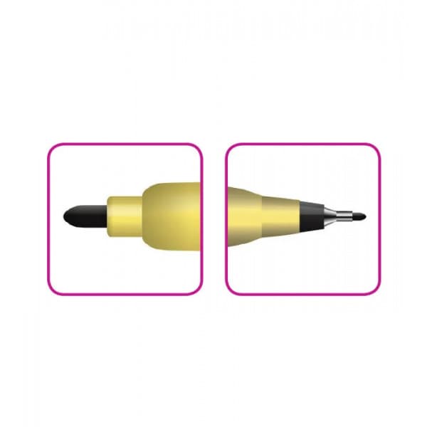 Marker permanent Grand CD-051 160-1878, varf rotund, 0.8mm / 3.8mm, 2 capete, negru — 2