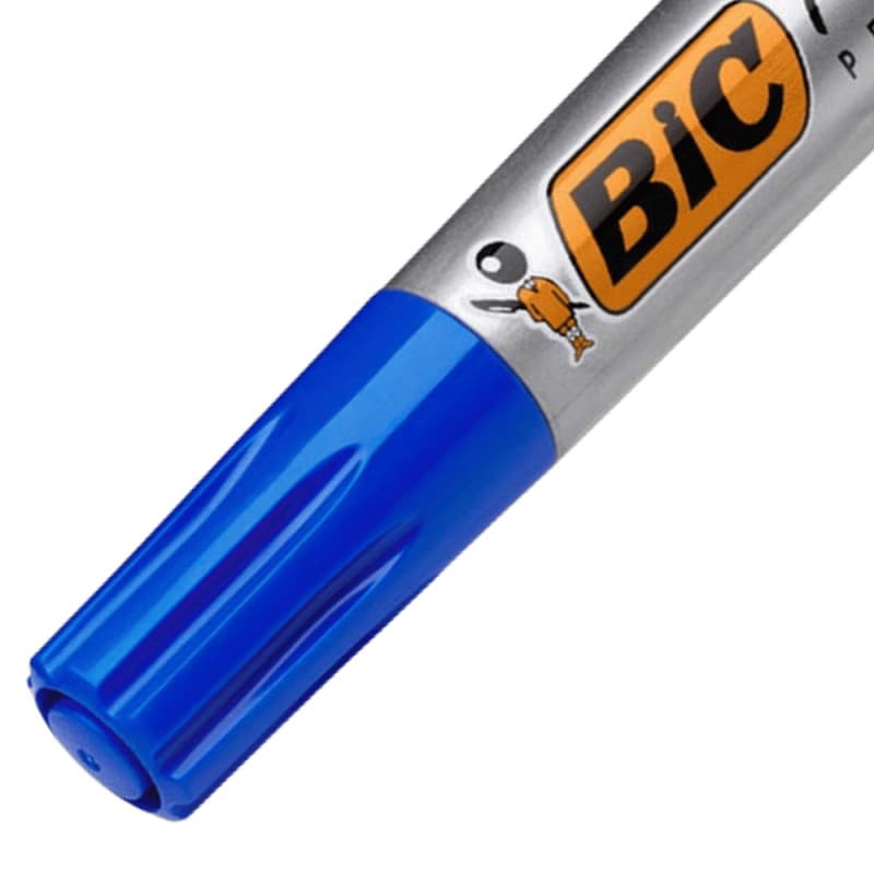 Marker permanent Bic Marking 2000, varf rotund, 1.7 mm, corp gros, albastru — 2