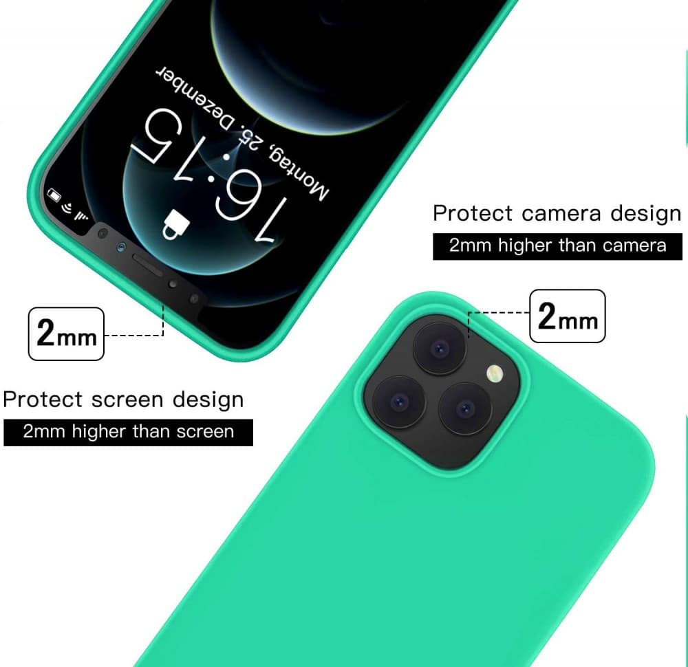 Husa Samsung Galaxy S21 FE Luxury Silicone, catifea in interior, protectie camere, turcoaz — 4
