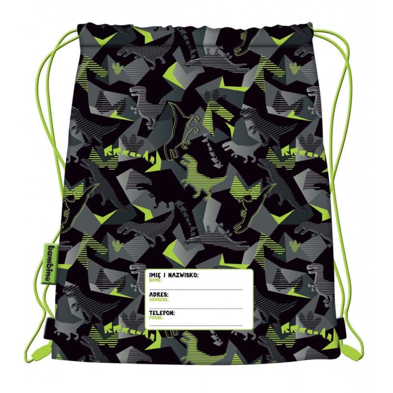 Sac cu snur pentru copii Bambino T-Rex, 32 x 43.5 cm — 2