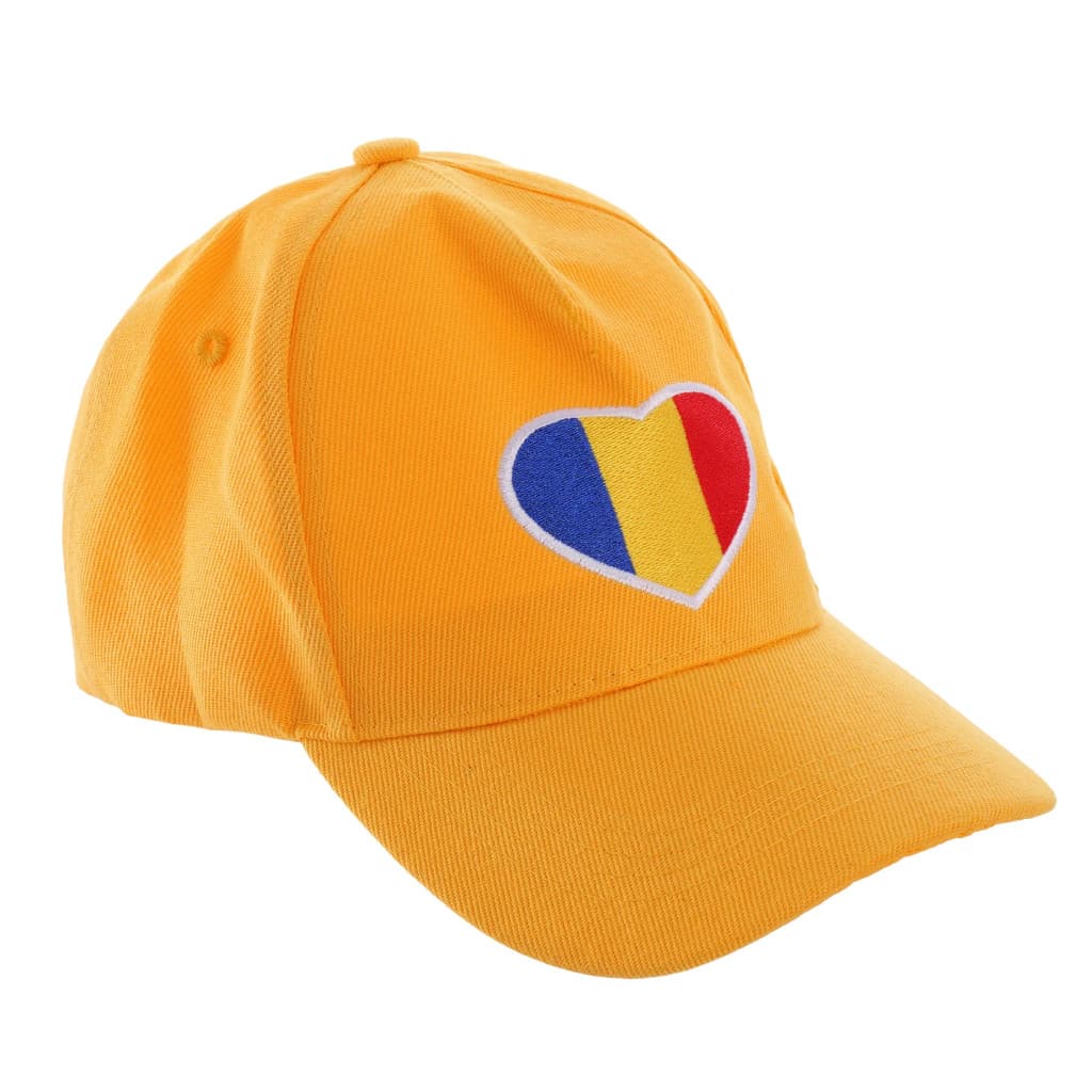 Sapca galbena inima tricolor ROMANIA — 2