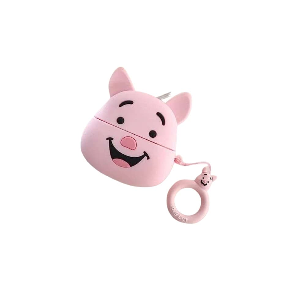 Husa AirPods cu Inel Prindere Model 1 Porc Roz — 4