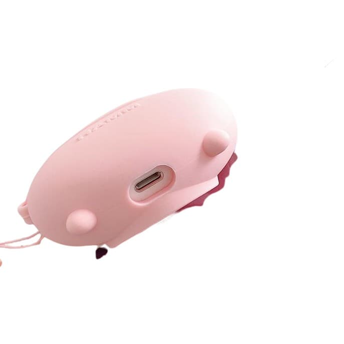 Husa AirPods cu Inel Prindere Model 1 Porc Roz — 3