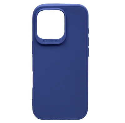 Husa protectie Apple iPhone 16 Pro Max, Matt TPU My Choice, silicon moale, albastru inchis