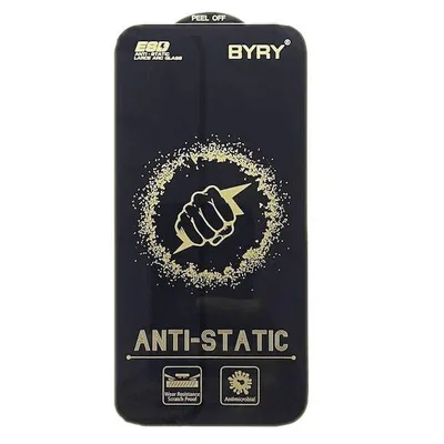Folie sticla Apple iPhone 14, BYRY Antistatic ESD, margini negre