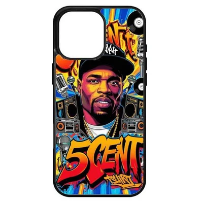 Husa protectie Apple iPhone 16 Pro Max, Colorful Aluminium TPU, design 50Cent