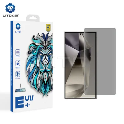 Folie de sticla Samsung Galaxy S24 Plus, UV Privacy Glass LITO, lipire cu adeziv, lampa UV inclusa