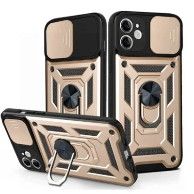 Husa Honor 200 smart, Camshield Armor, inel sustinere, protectie camera, auriu