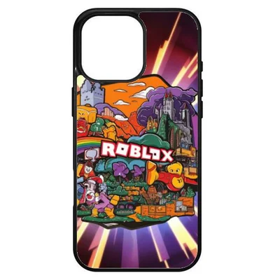Husa protectie Apple iPhone 16 Pro Max, Colorful Aluminium TPU, design Roblox 2