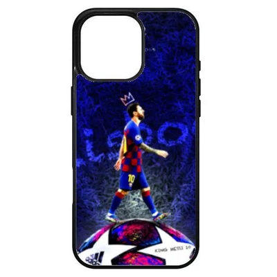 Husa protectie Apple iPhone 16 Pro Max, Colorful Aluminium TPU, design Messi 6