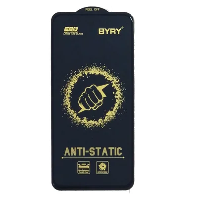 Folie sticla Samsung Galaxy S25 Plus, BYRY Antistatic ESD, deblocare amprenta, margini negre